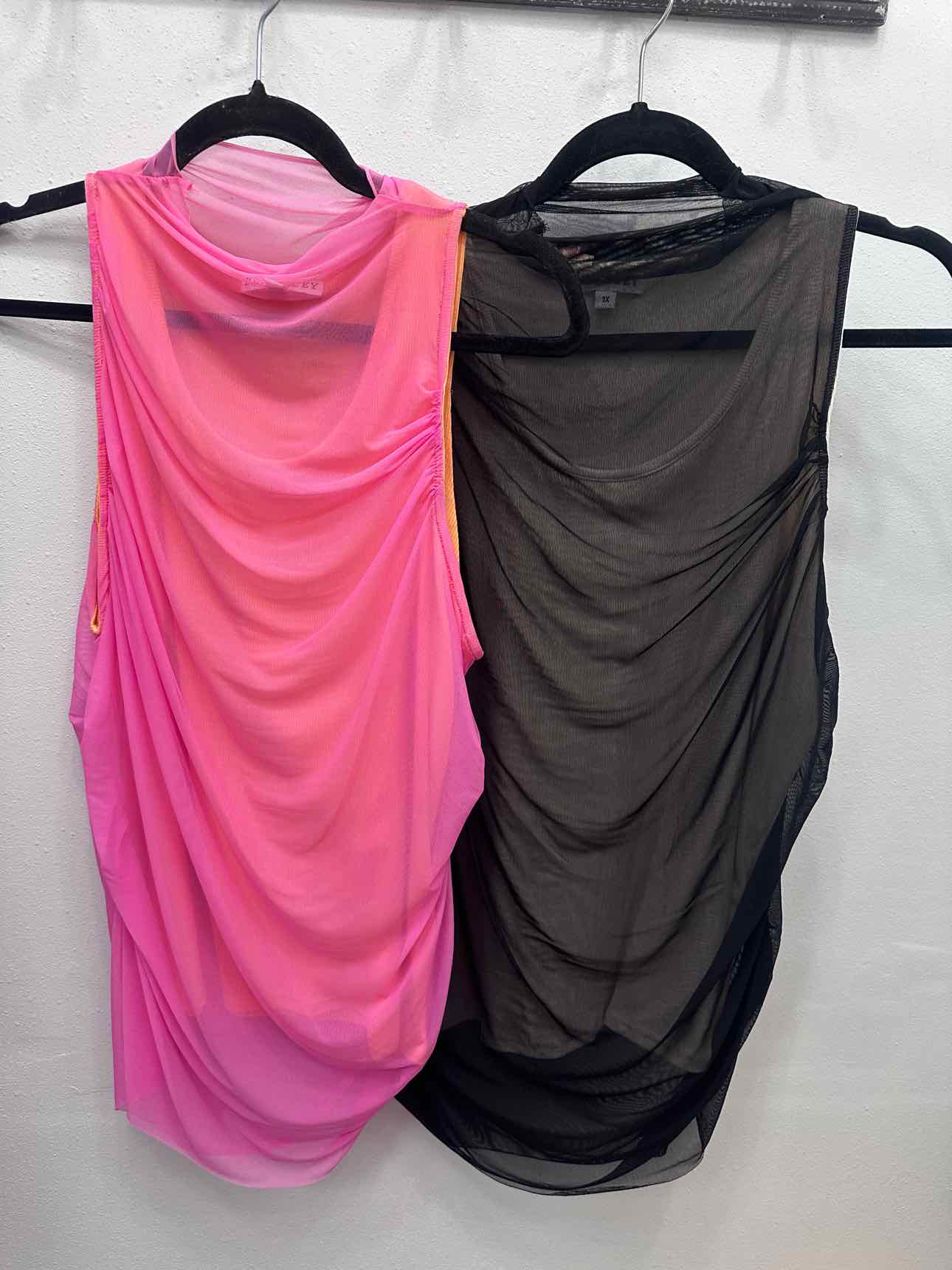 Kirstie Sheer Mesh Top with Underlayer Tank Top