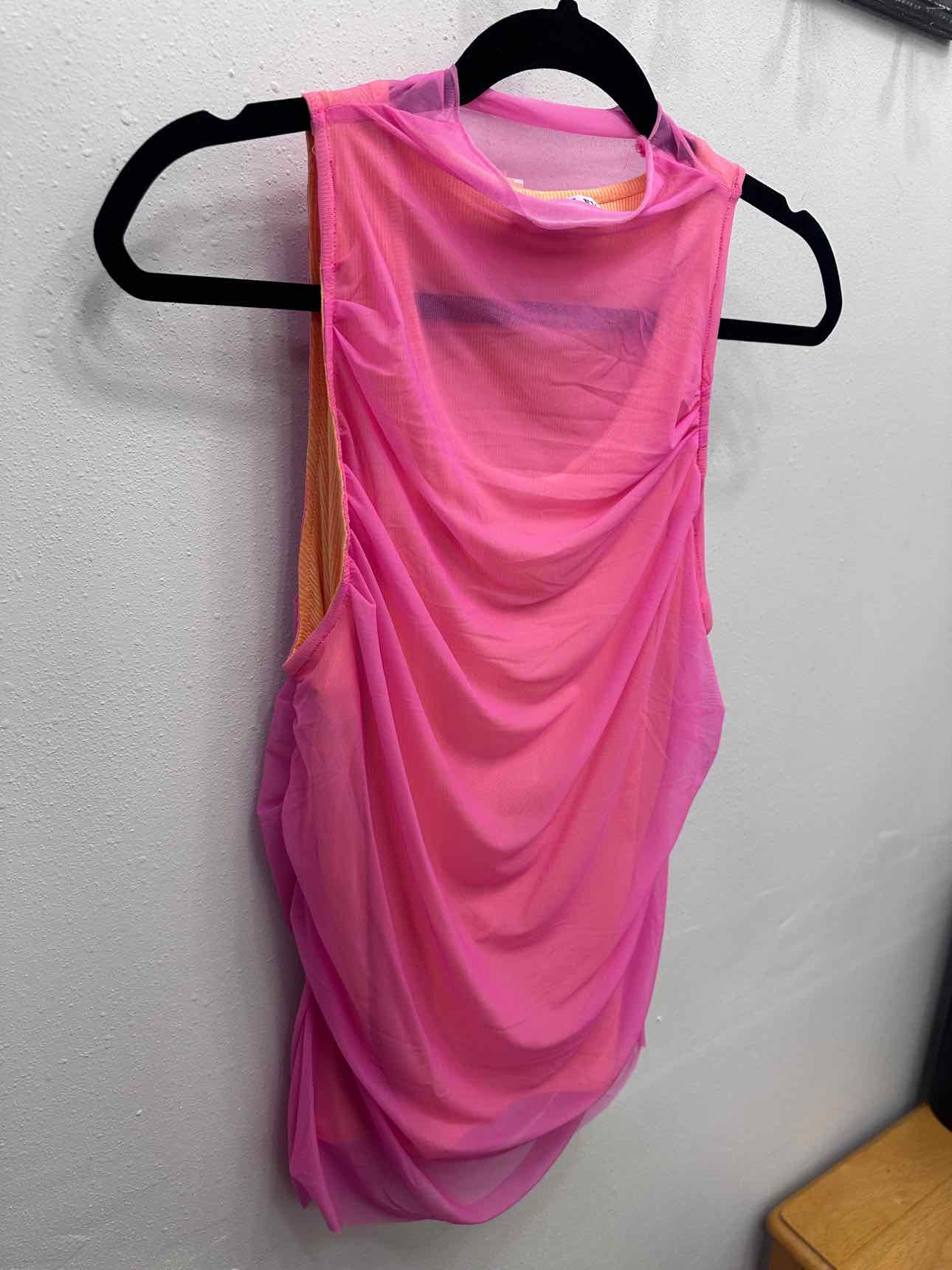 Kirstie Sheer Mesh Top with Underlayer Tank Top