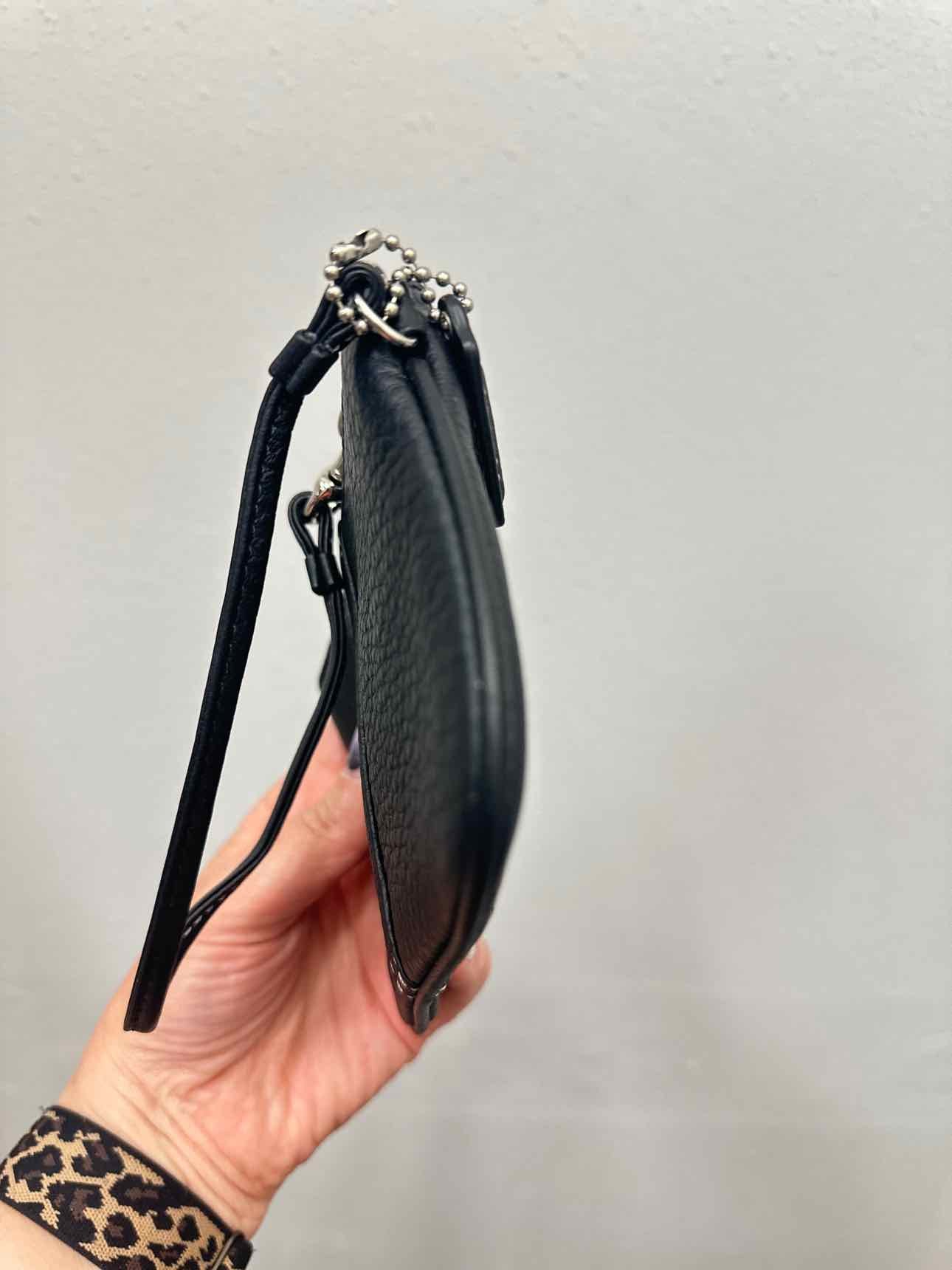 Coach Size Small Black Wristlet