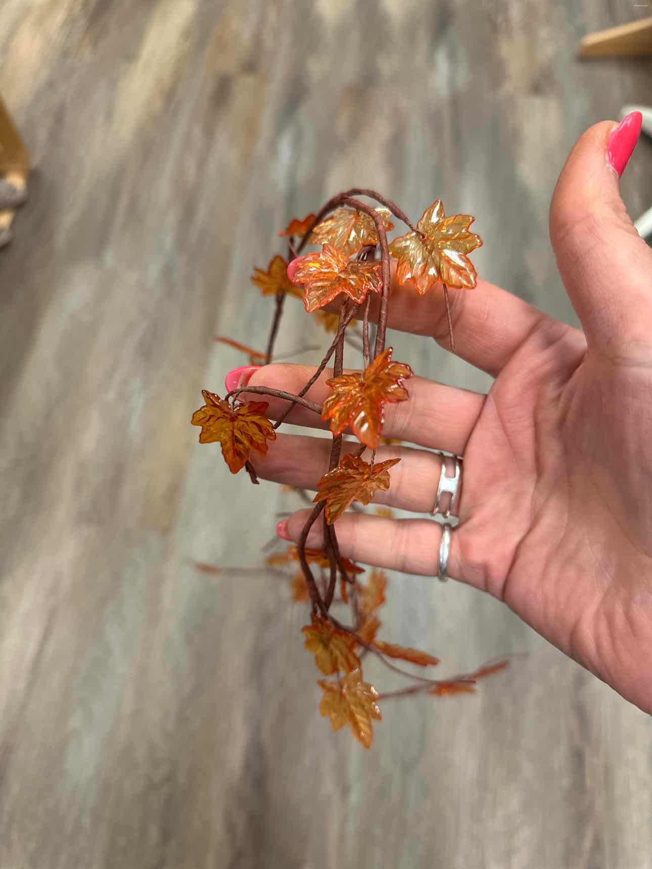 Two Fall Leaf Strands of Garland Home Decor
