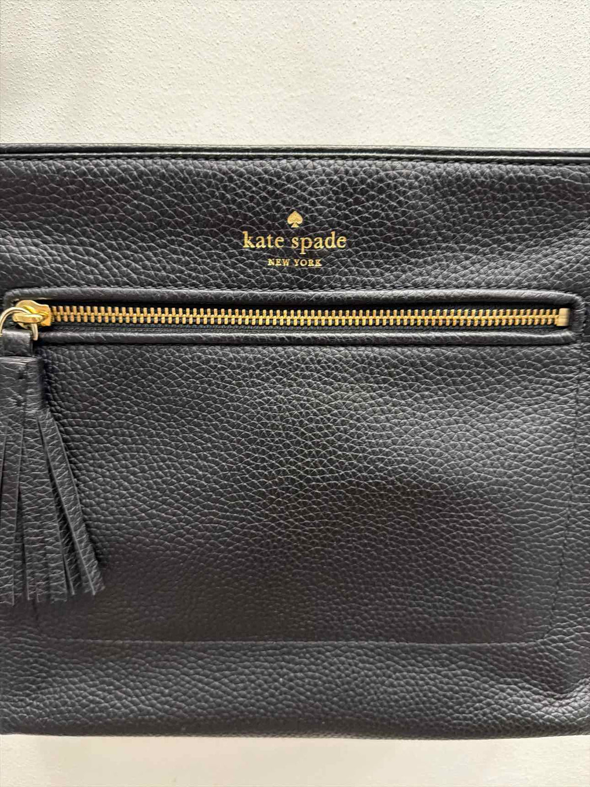 Kate Spade Black Chester Street Dessi Crossbody Pebbled Leather Handbag