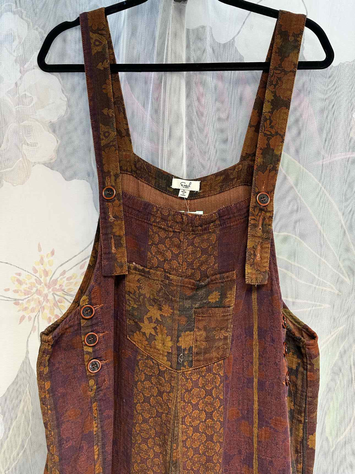 Easel Size Large Brown Overalls