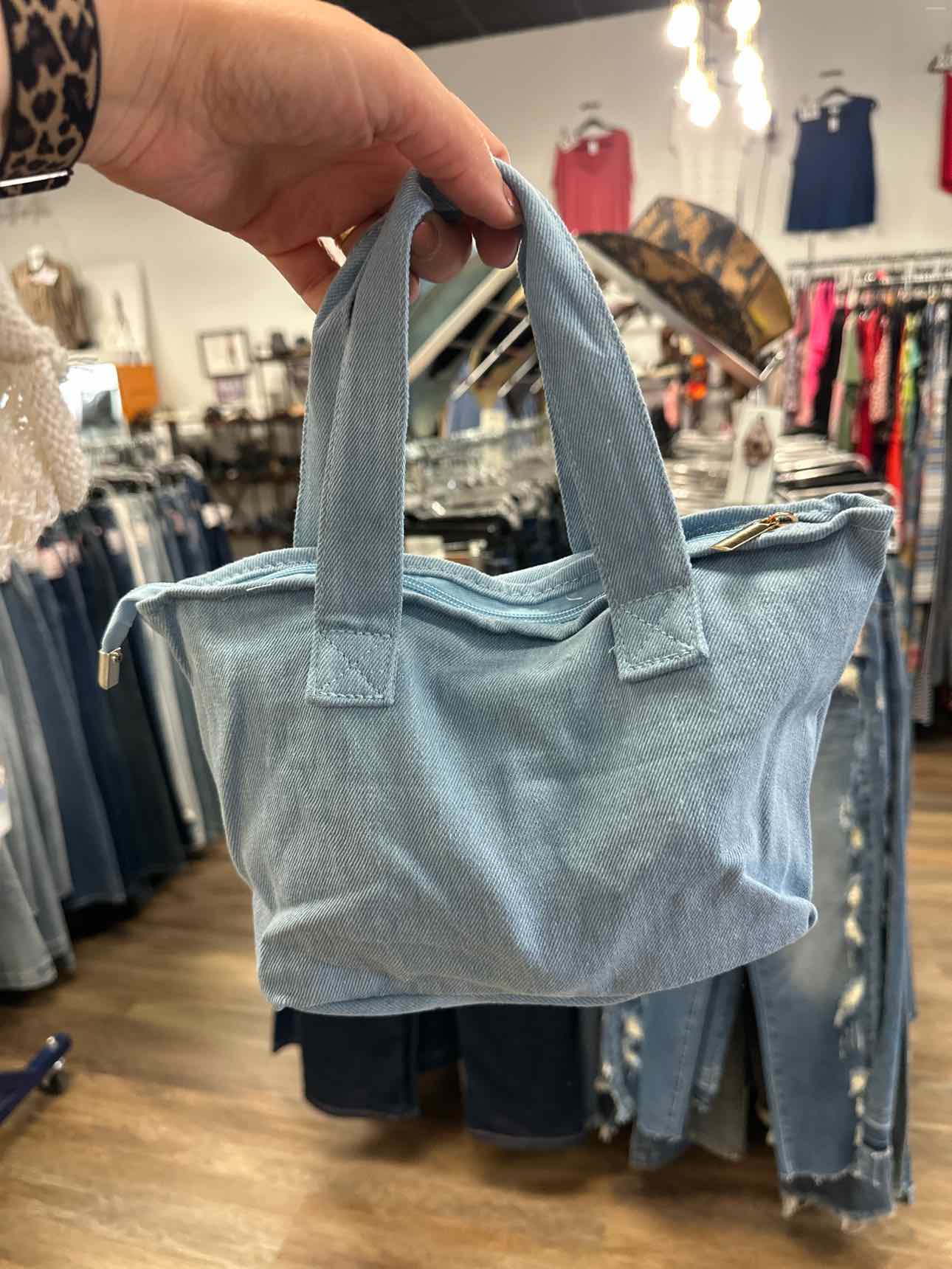 Patriotic USA Denim Mini Tote Bag Handbags