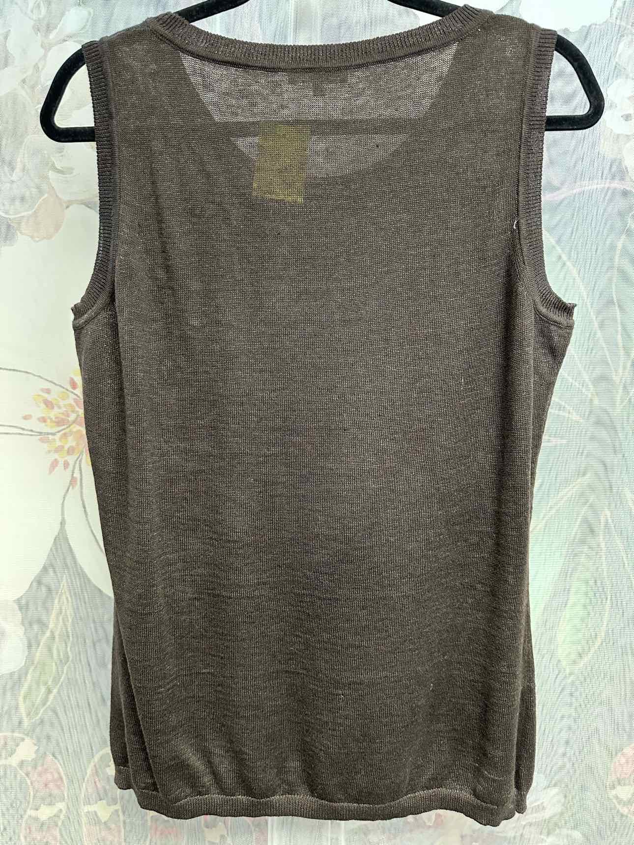 Lafayette 148 Linen Lightweight Tank Size Medium Brown Top
