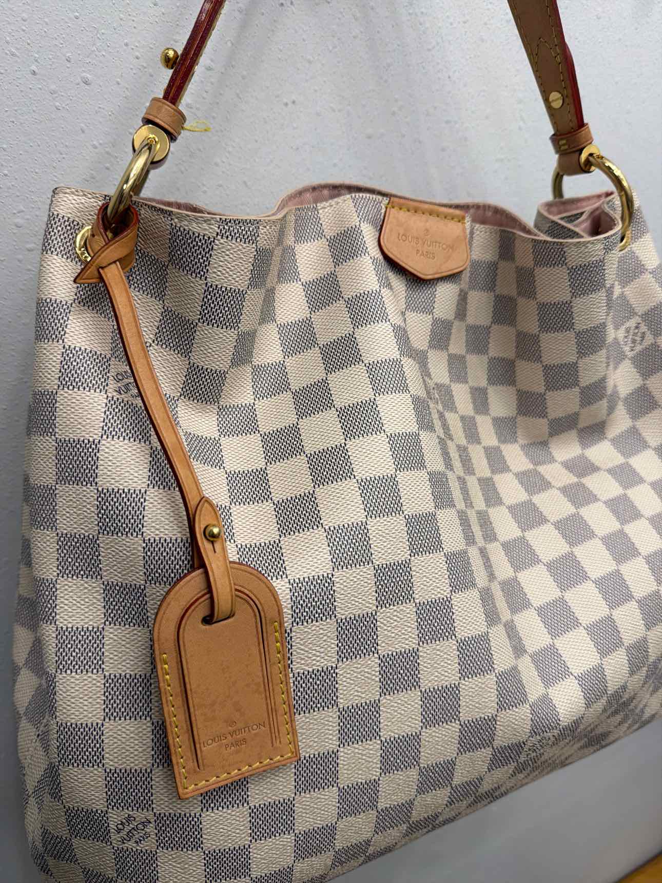 Louis Vuitton Damier Azur Gracefull MM Shoulder Bag Handbags