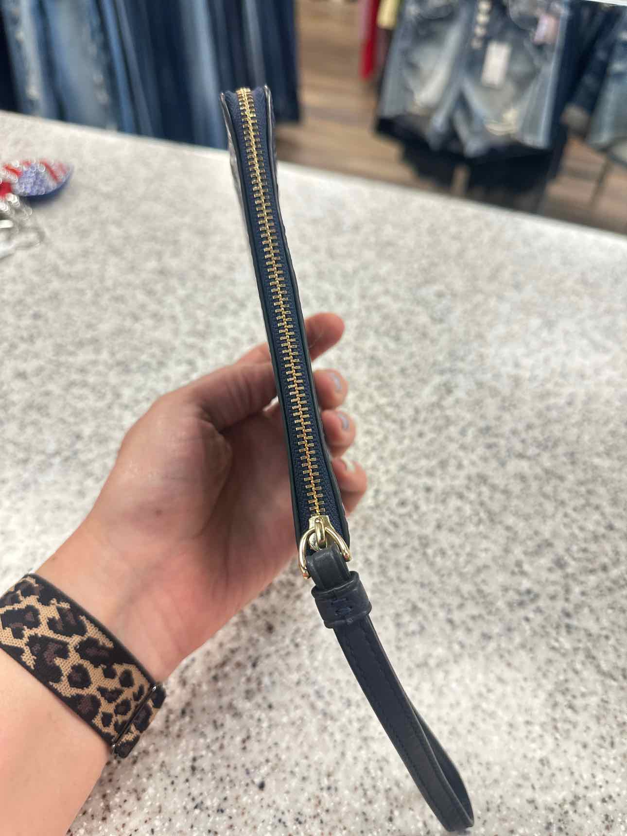Coach Size Small Navy Wristlet