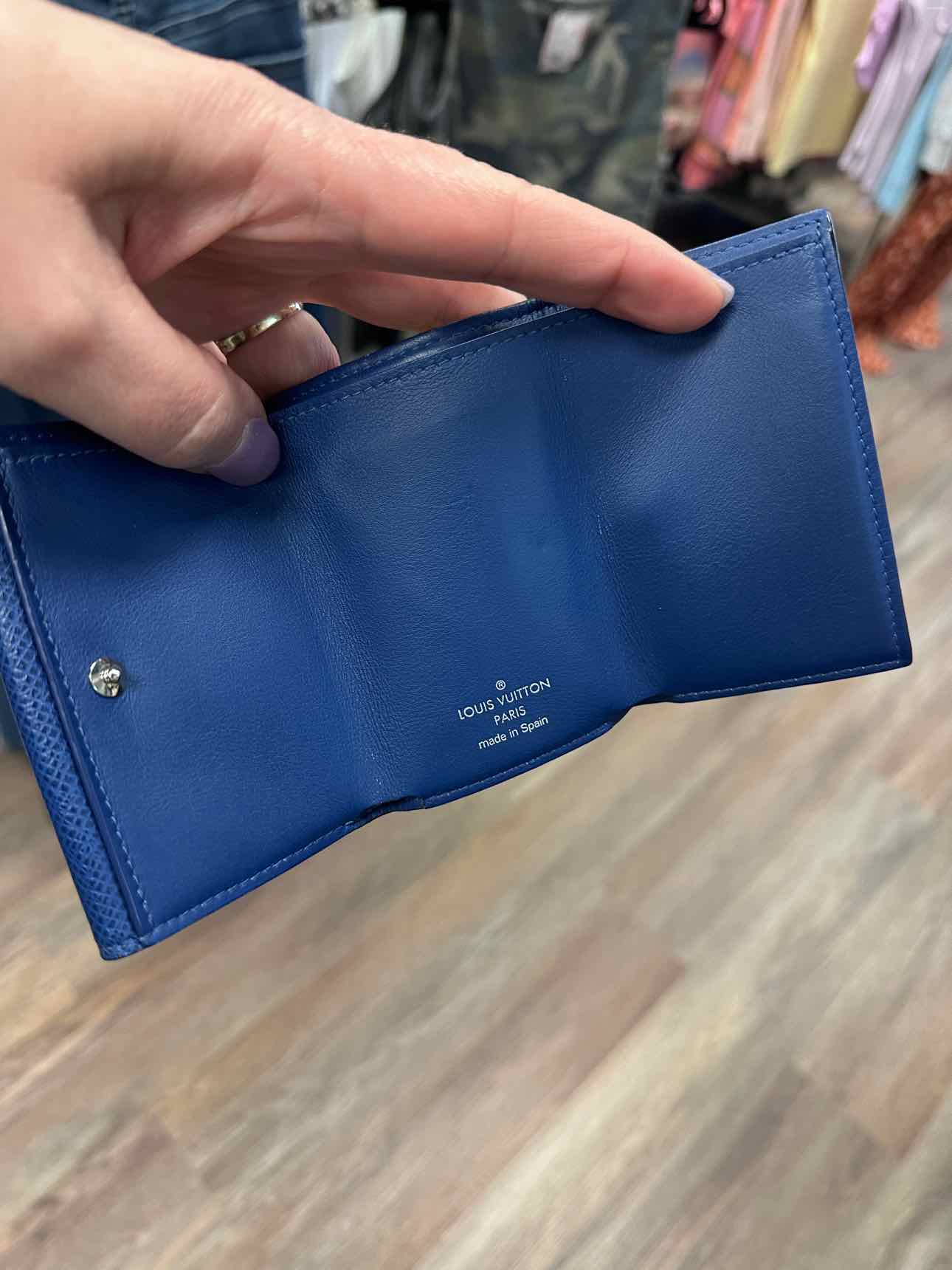 Louis Vuitton Size XS Discovery Compact Blue Tiagarama Trifold Wallet