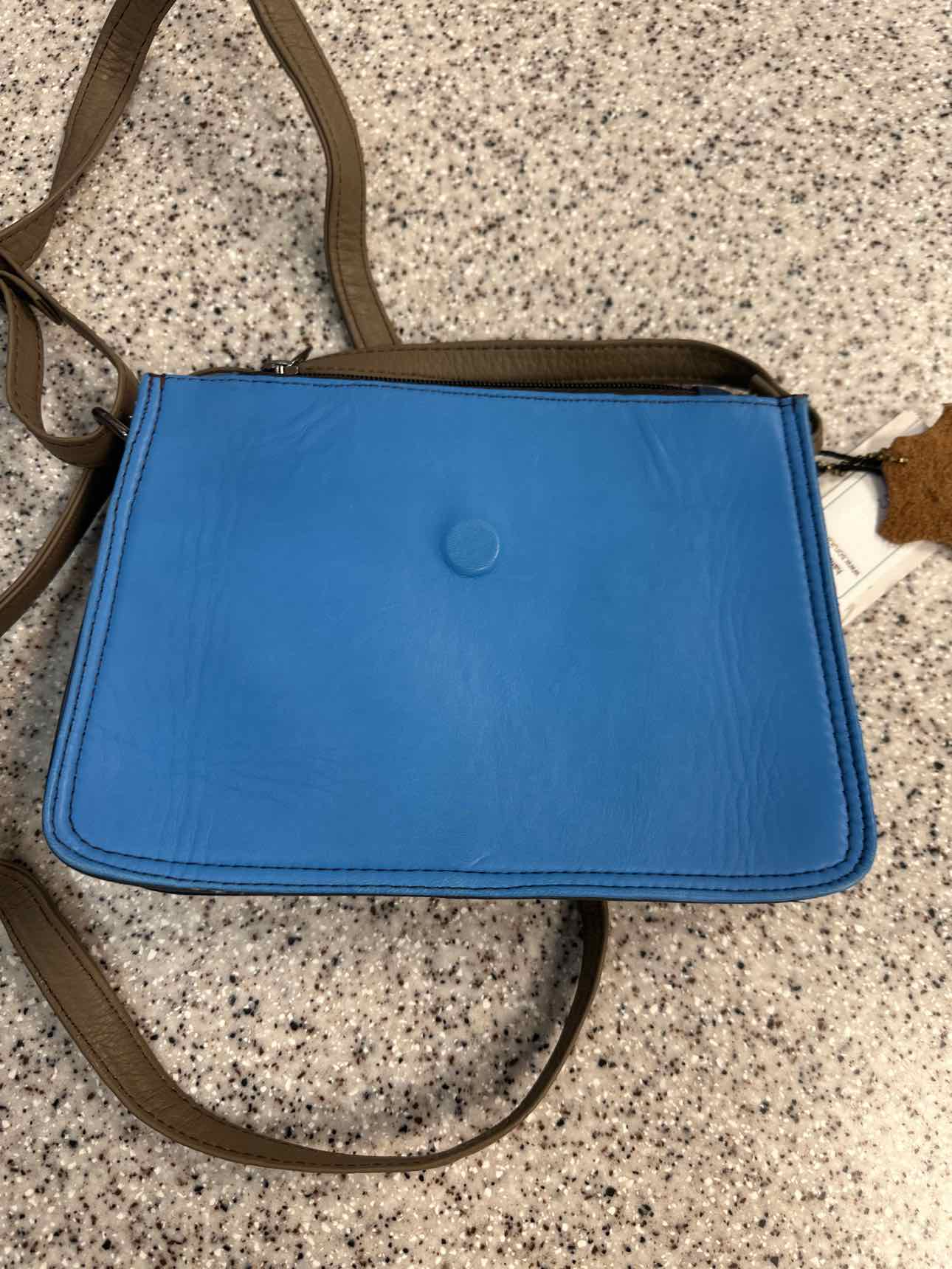 soruka Medium Gray NEW rescued genuine leather cowhide crossbody Handbag