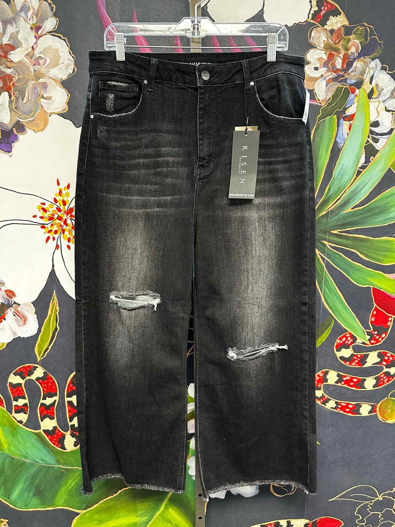 Risen Size 1X Black Pants
