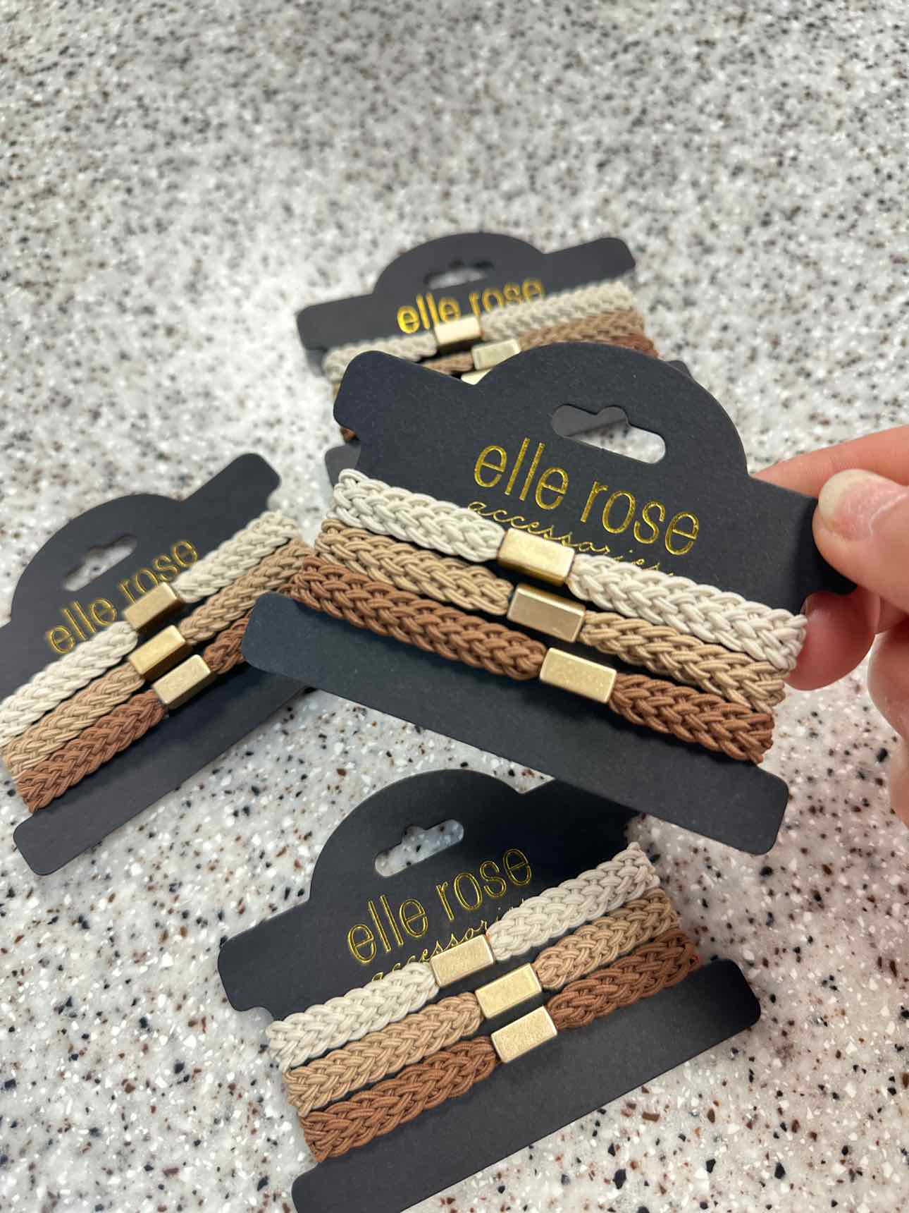 Elastic Hair Tie and Bracelet Trio