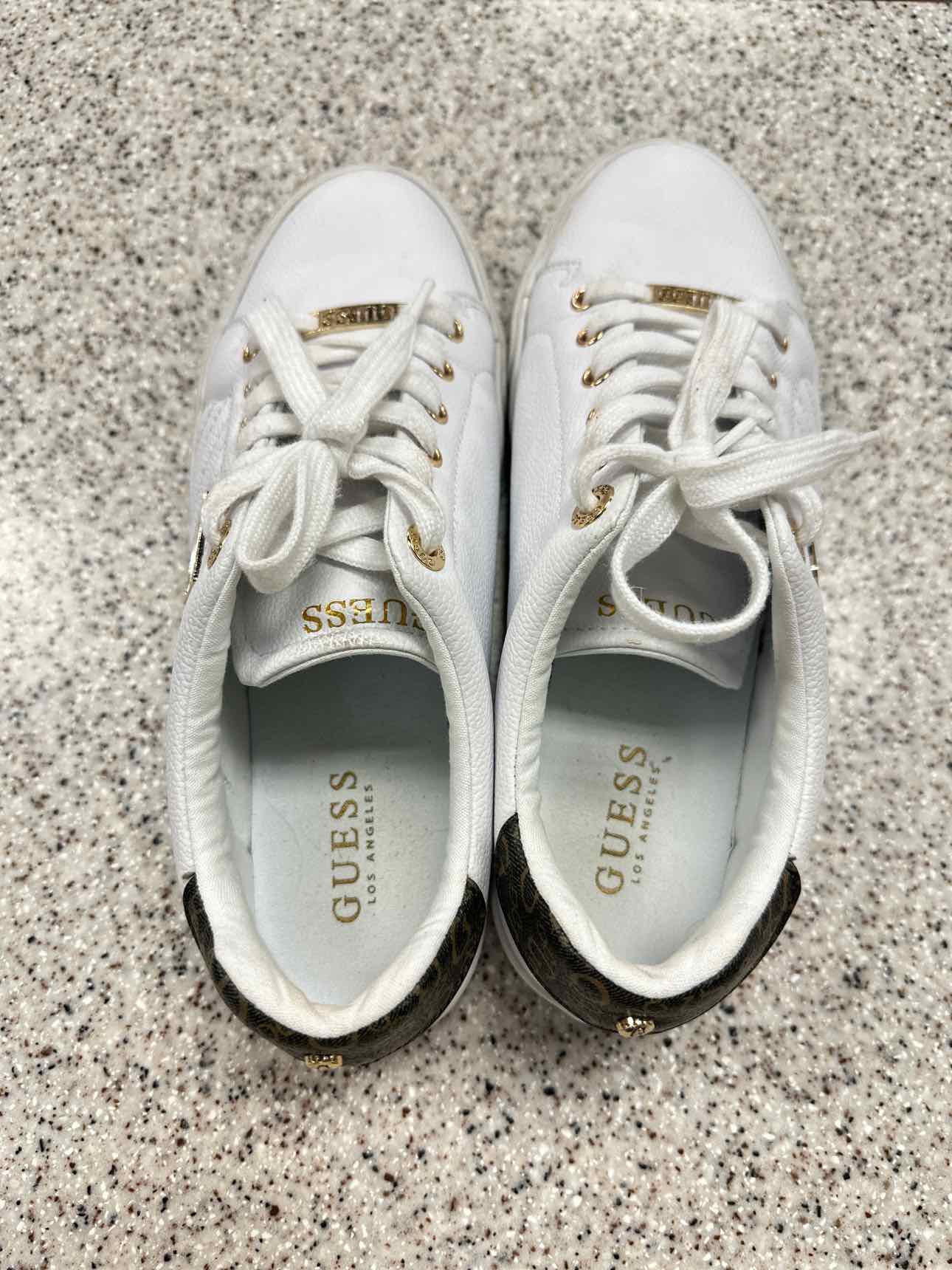 Guess Size 9 White Shoes