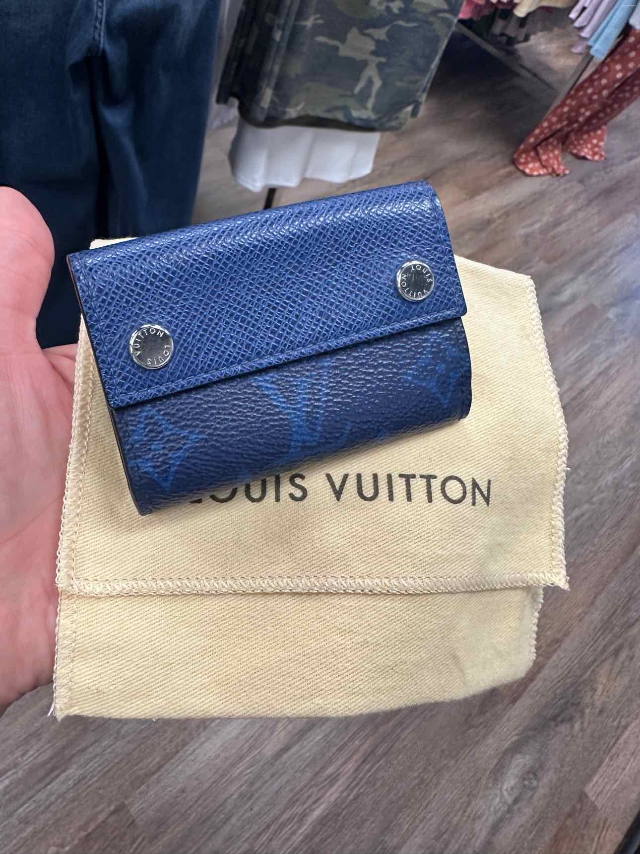 Louis Vuitton Size XS Discovery Compact Blue Tiagarama Trifold Wallet