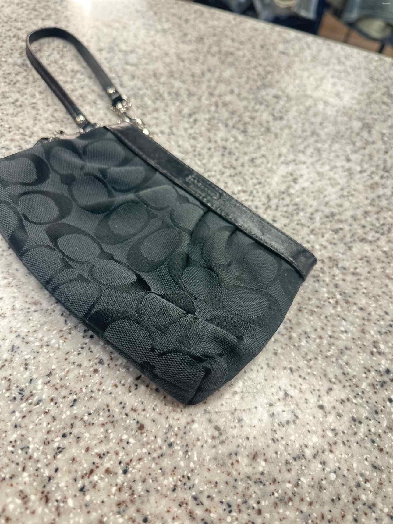 Coach Size Small Black Wristlet