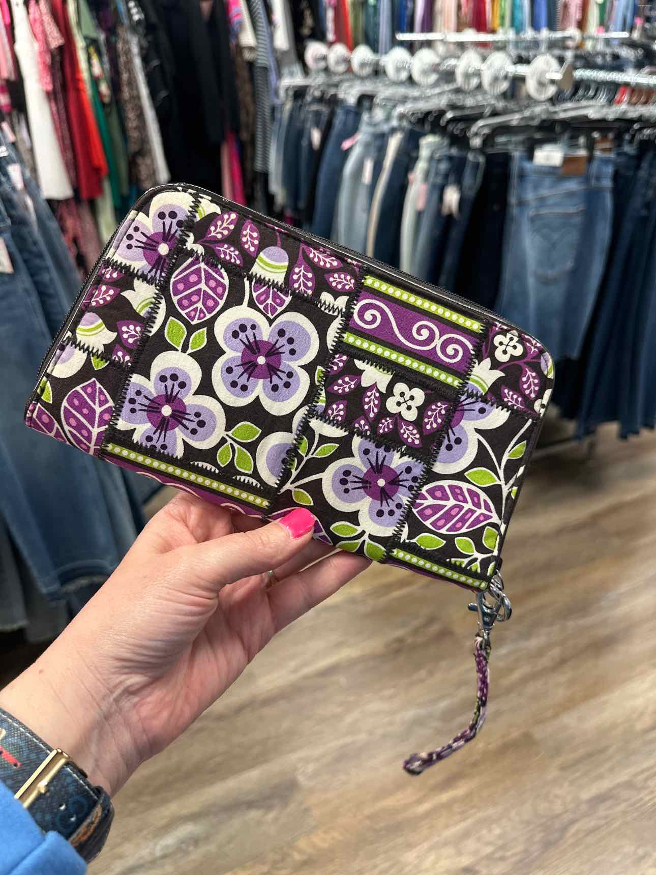Vera Bradley Size Large Purple/Brown Wallet