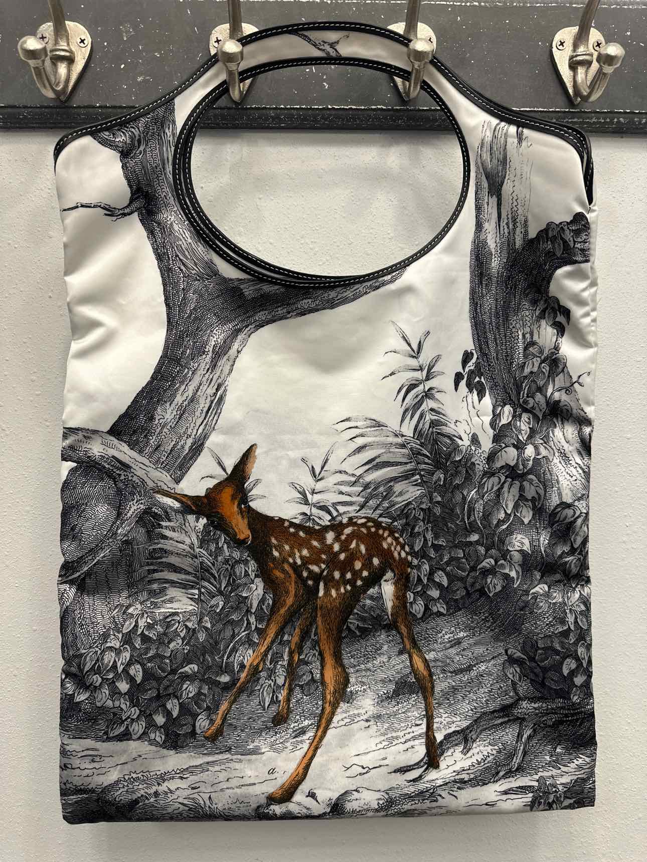 Burberry Fall/Winter 2019 Deer motif Print Shopping Nylon Flat Tote Bag