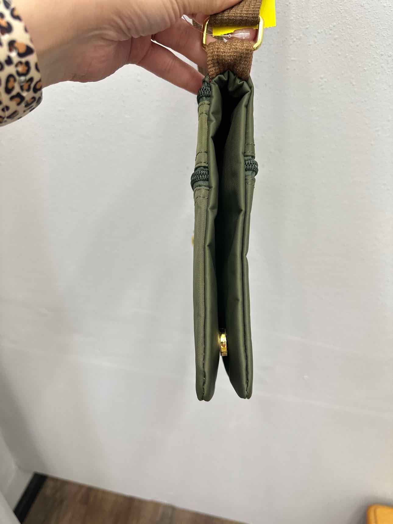 Olive Nylon Double Sided Slim Crossbody Handbags