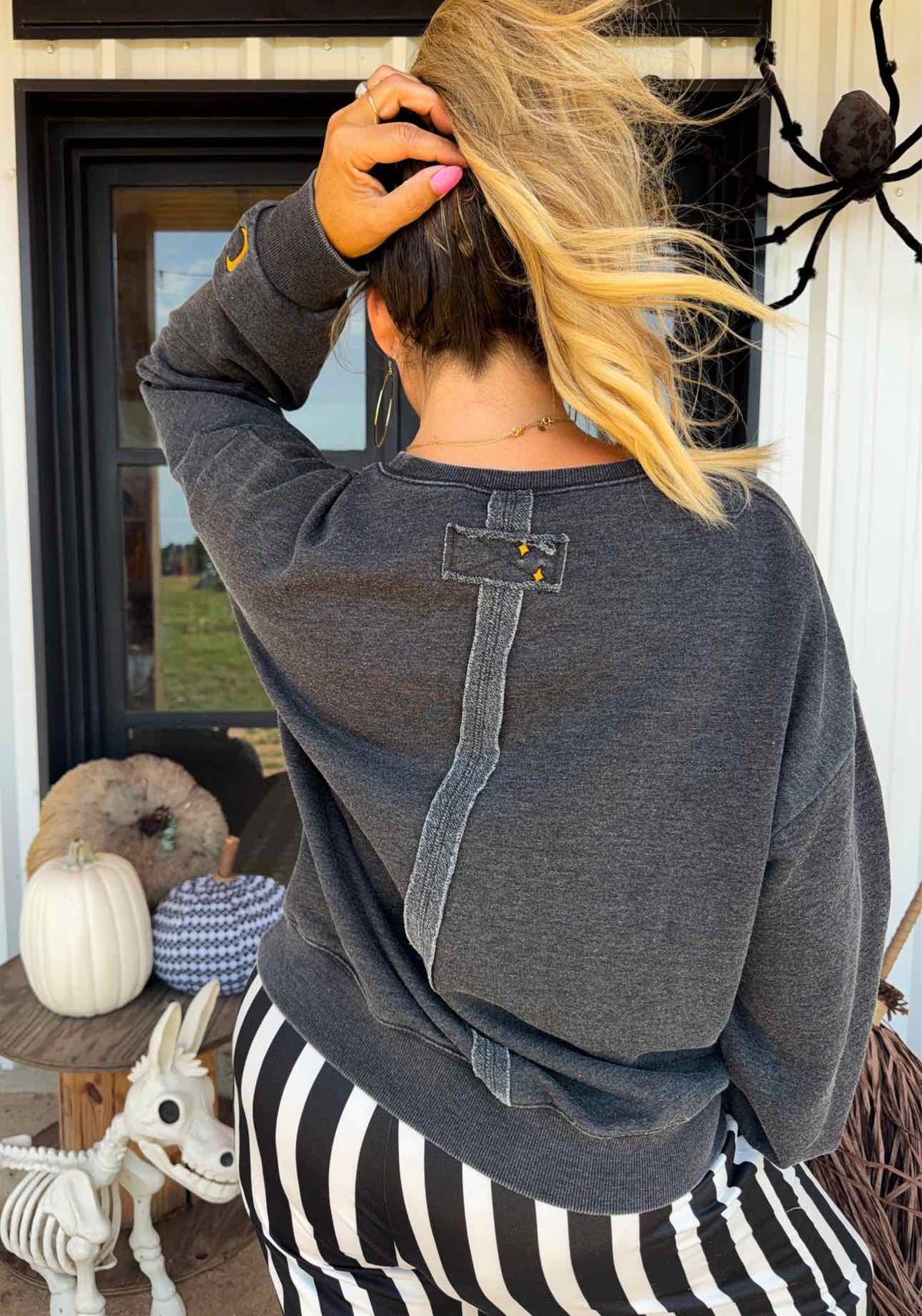 Ghost in Bloom Pullover Sweatshirt