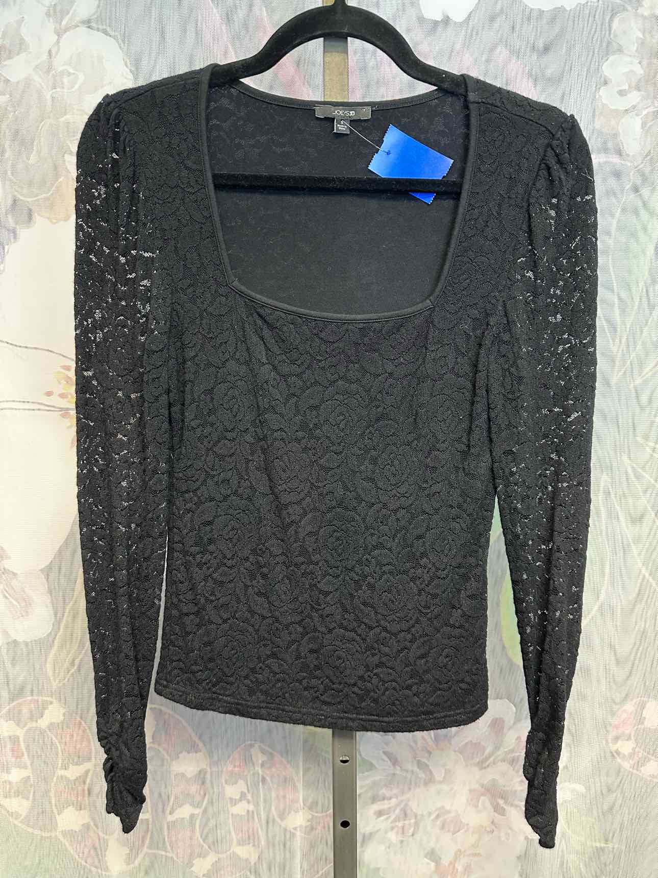 Joe B's Size Small Black Long Sleeve Lace Top