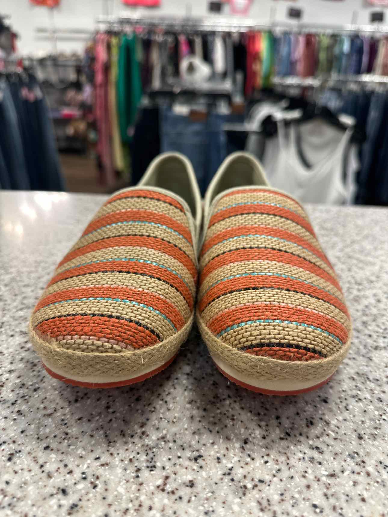 RuffHewn Size 7 1/2 Orange/Tan Shoes