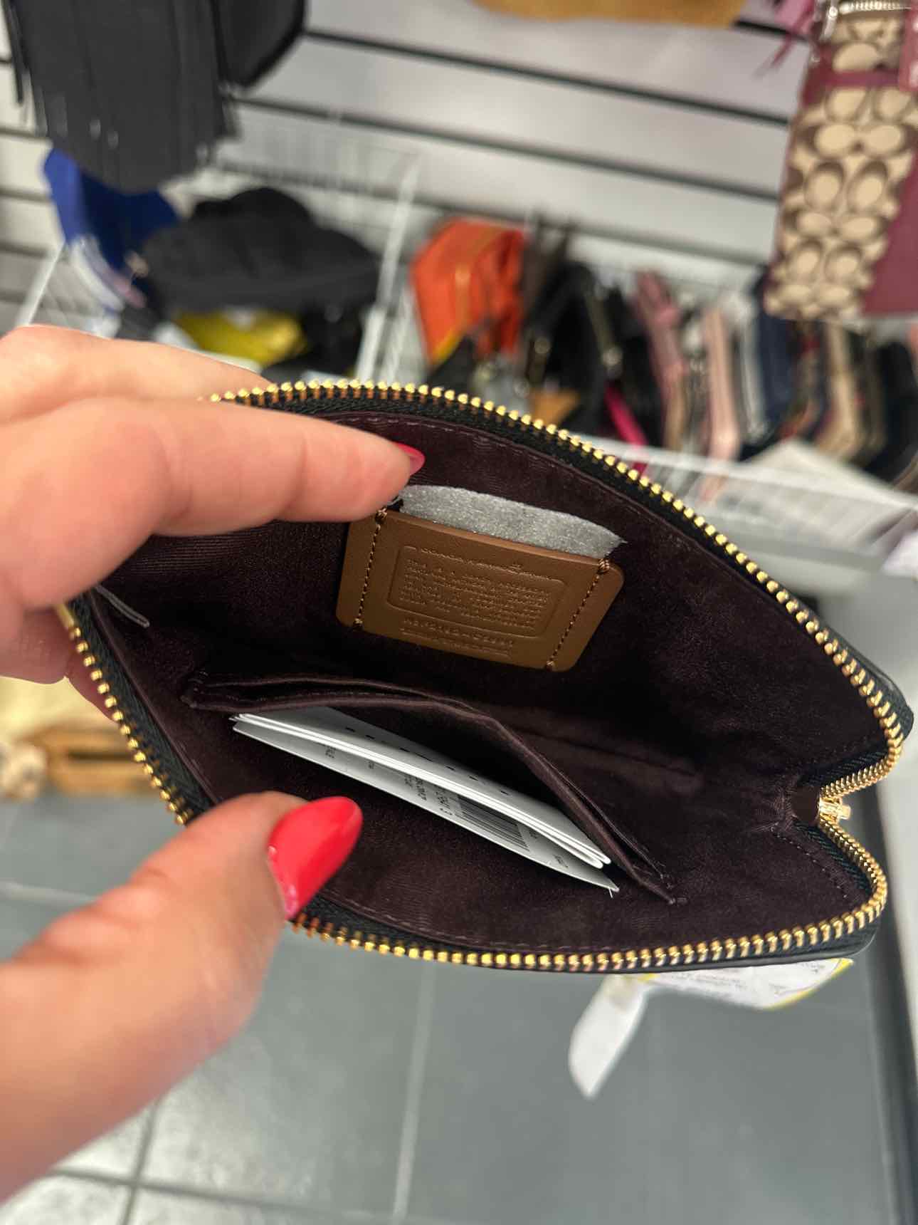 Coach Size Small Black Wallet