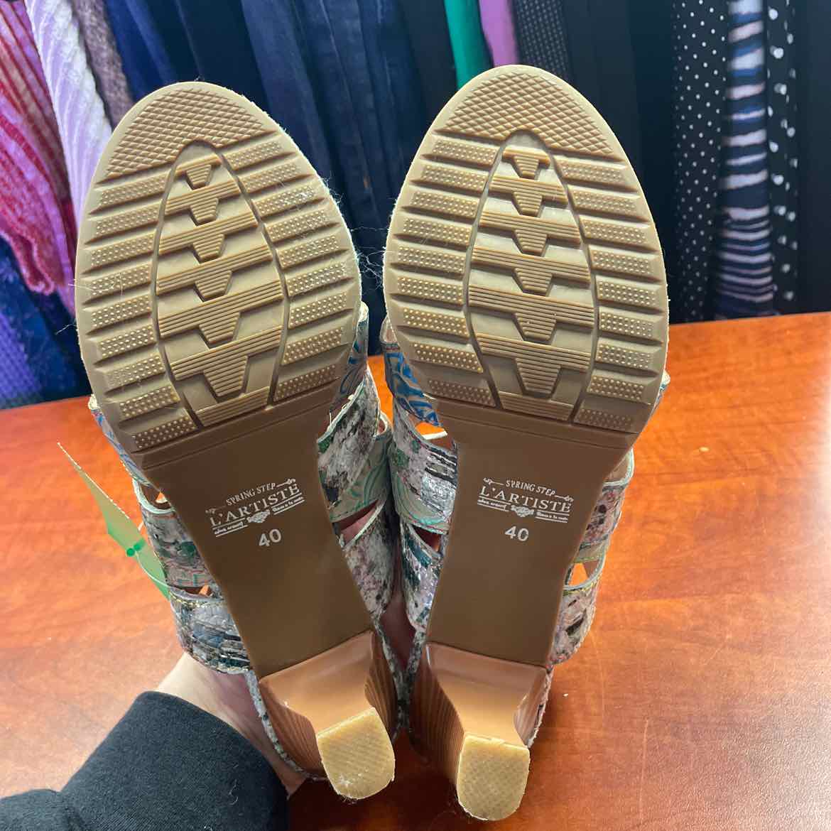 L'Artiste Aurielle Spring Step Slide Sandals Size 40