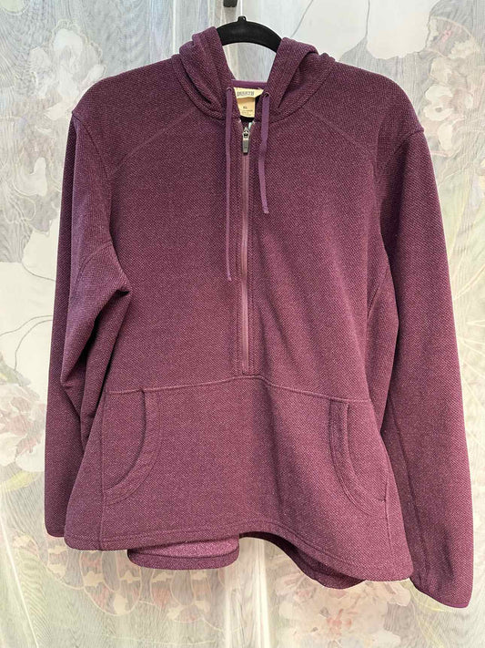 Duluth Trading Fleece 1/2 Zip Pullover Size XL purple sweat shirt Hoodie