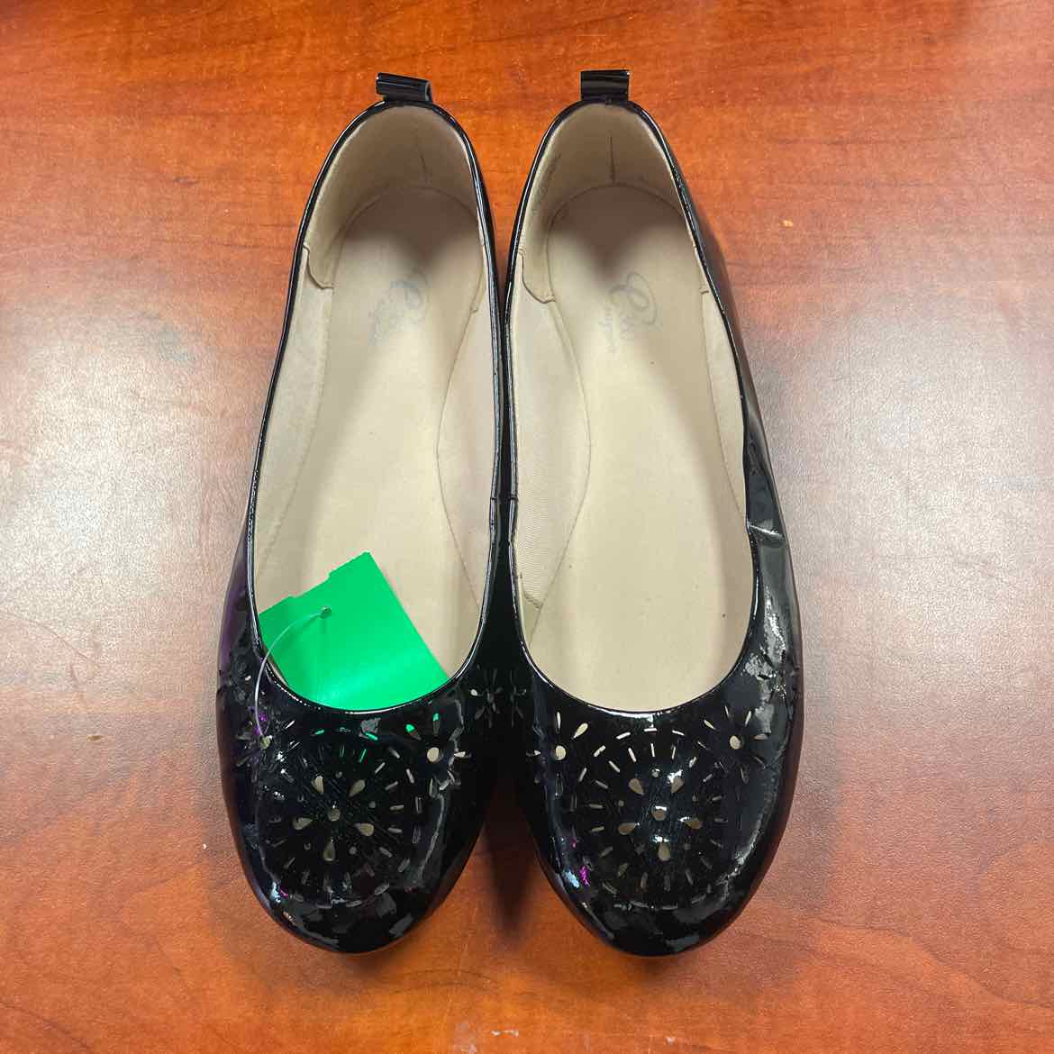 Easy Spirit Gramercy Black Patent Leather Ballet Flats Size 7 1/2