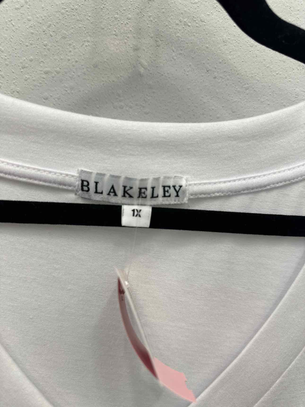 Sadie Soft & Slouchy Boyfriend Vneck Size 1X White Short Sleeve Top