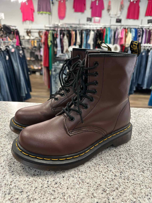 NEW Dr. Martens Size 10 Brown 1460 Leather Lace Up Boots
