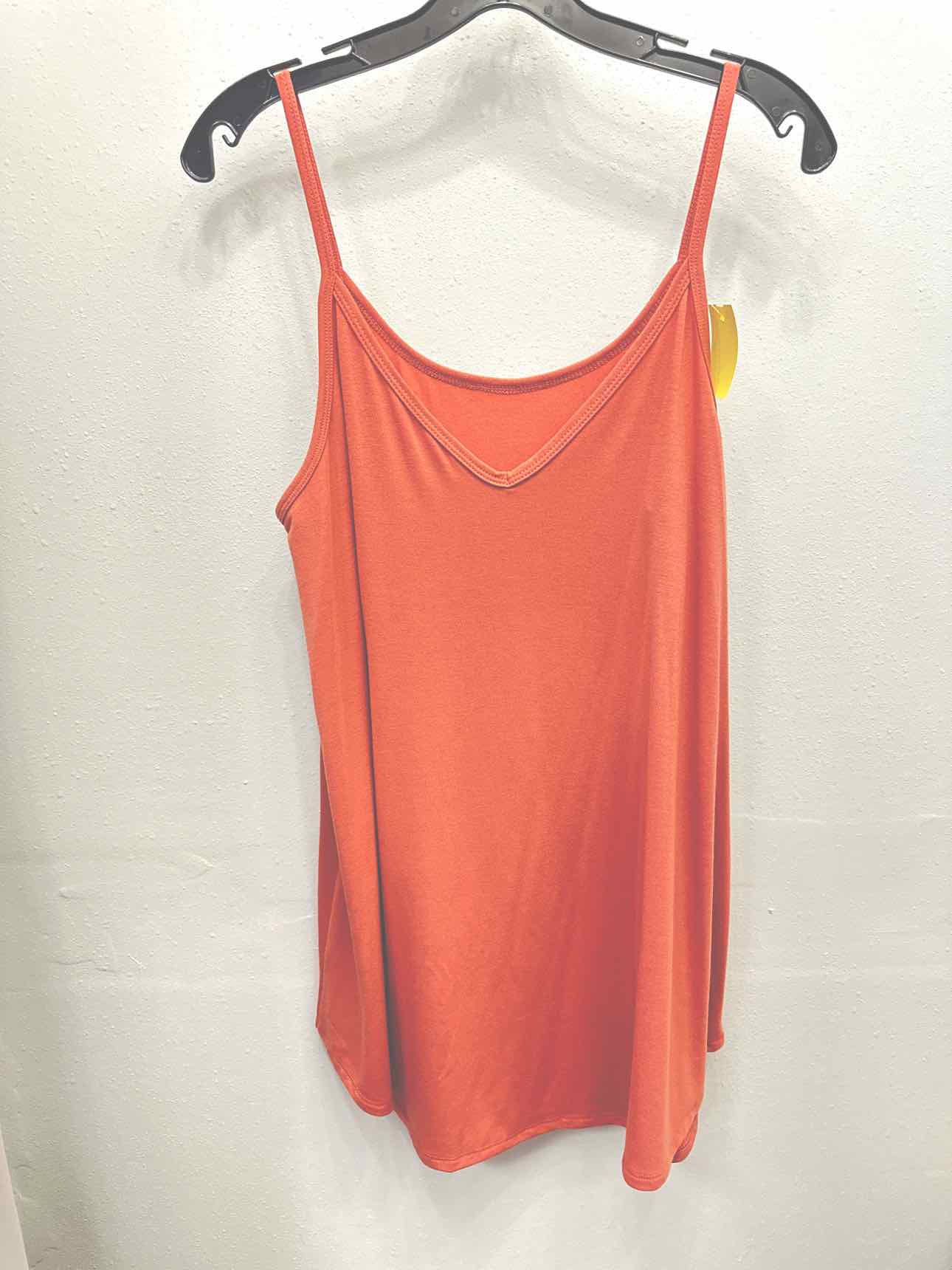 Reversible Vneck Scoop Tank Top by Zenana Size XL Dusty Pink