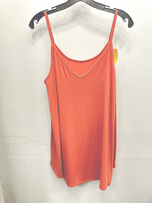 Reversible Vneck Scoop Tank Top by Zenana Size XL Dusty Pink