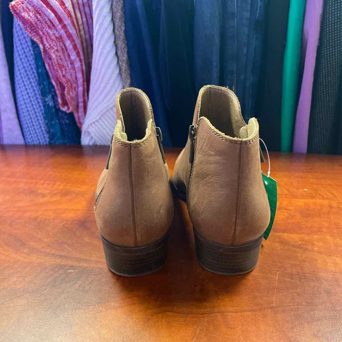 Lucky Brand Basel Ankle Booties Double Side Zippers Size 8
