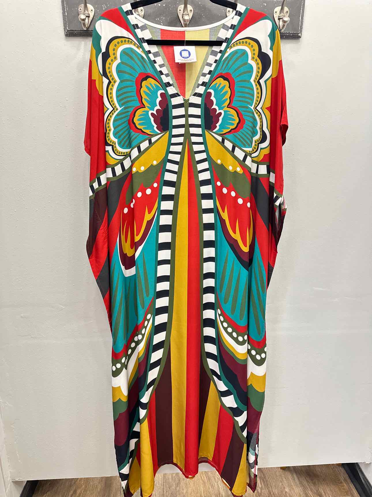 Kaftan Dress V-Neck Swimsuit Beach Cover Up Mumu MuuMuu Dress