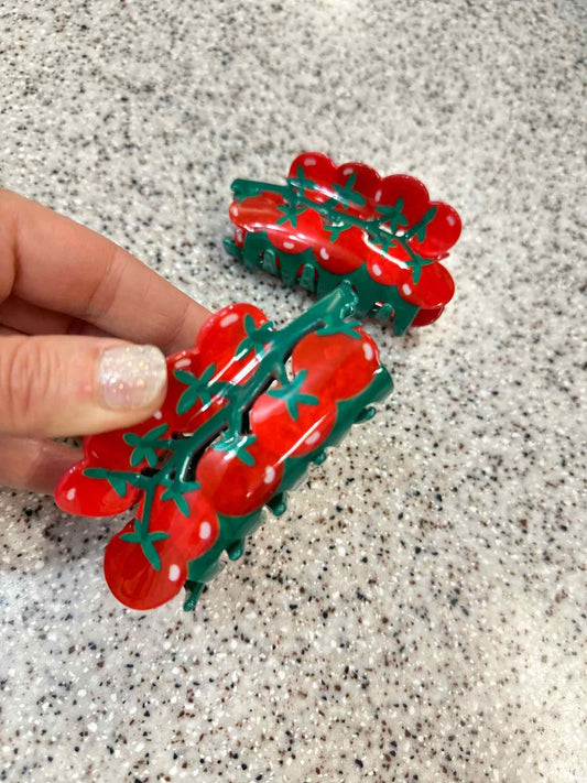 Vine of Tomatoes Hair Claw Clip