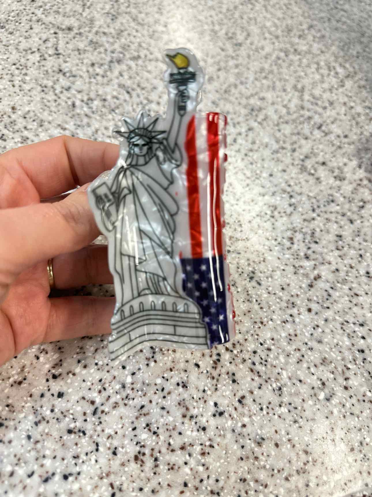 Statue of Liberty Hair Claw Clip