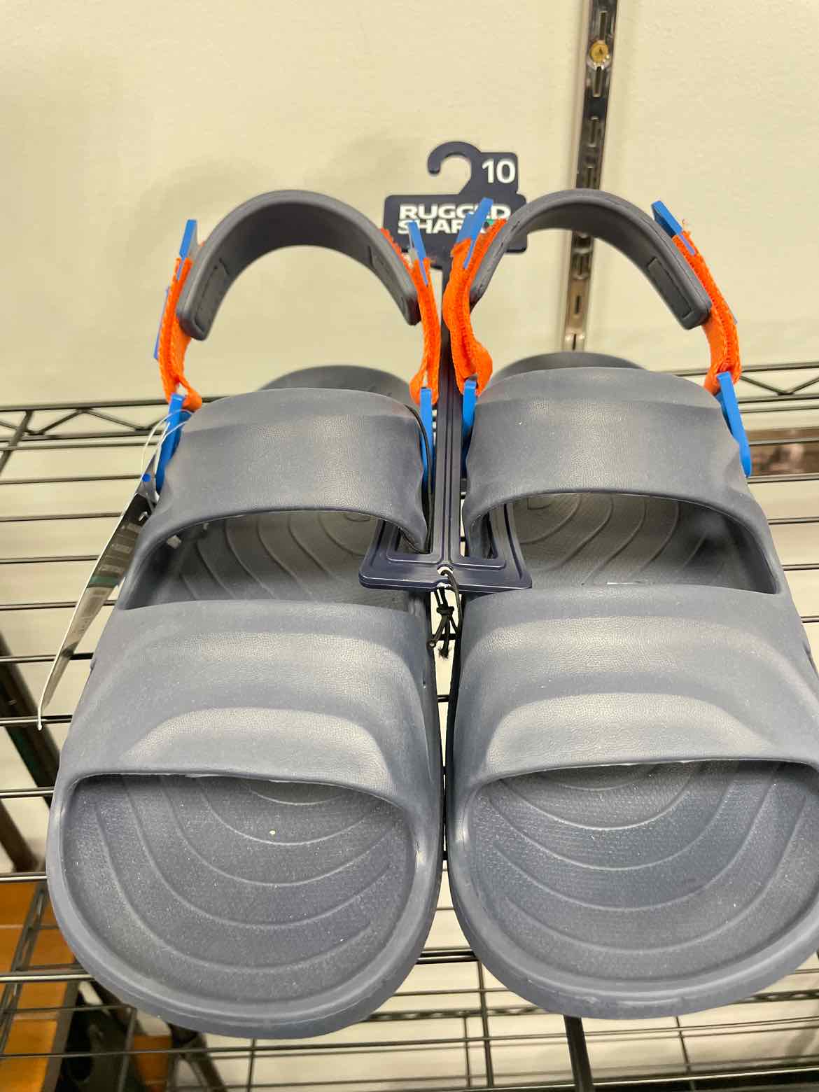 Rugged Shark Size 10 Navy sandal