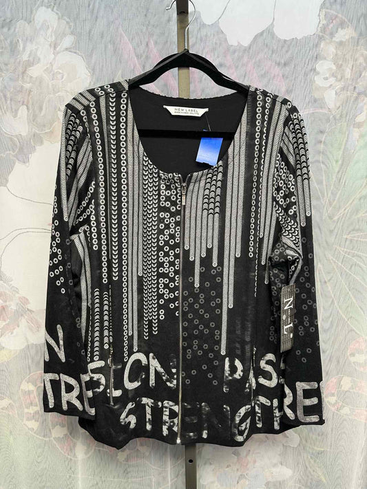 New Label Size 2X Black sweat shirt