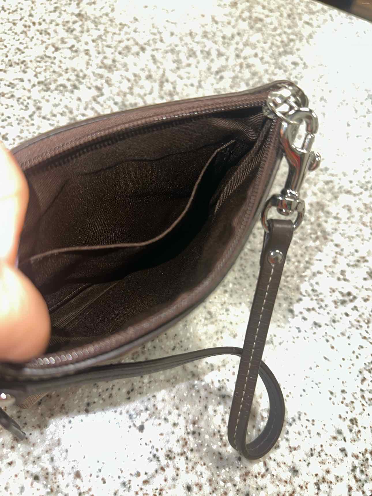 Coach Size Small Brown Wristlet