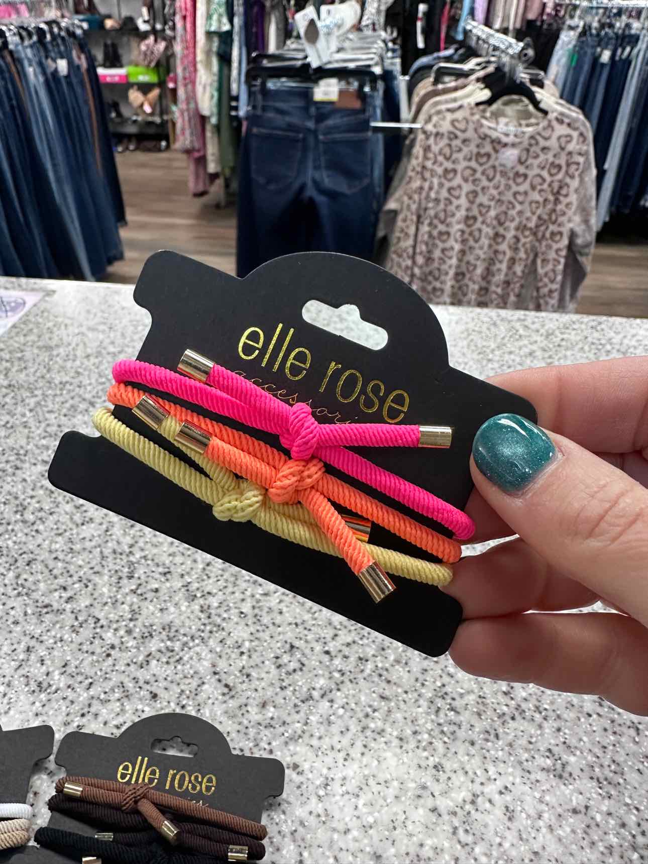 Elastic Hair Tie and Bracelet Trio