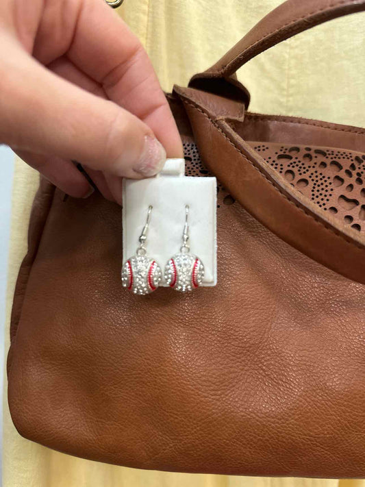 Chic and Unique White/Red Earrings
