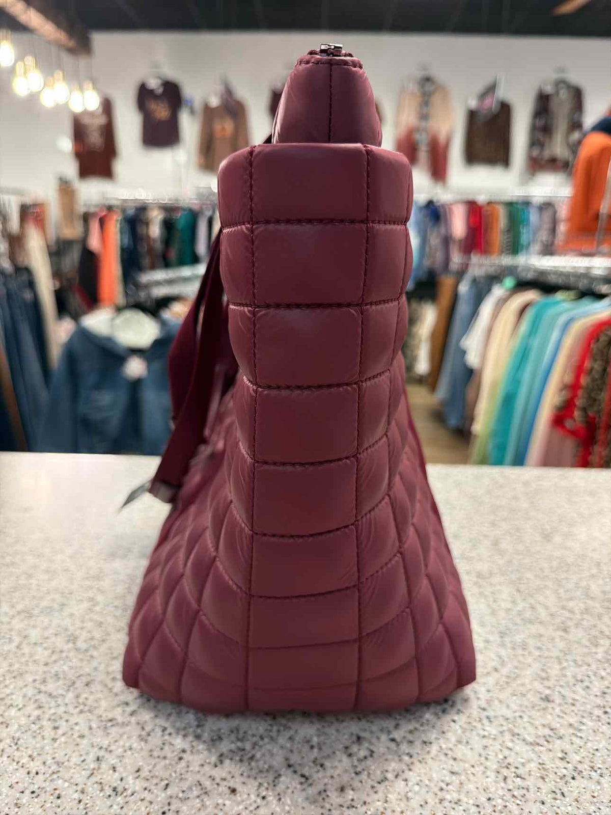 Kate Spade Maroon Camden Quilted Tote Handbag NEW NWT