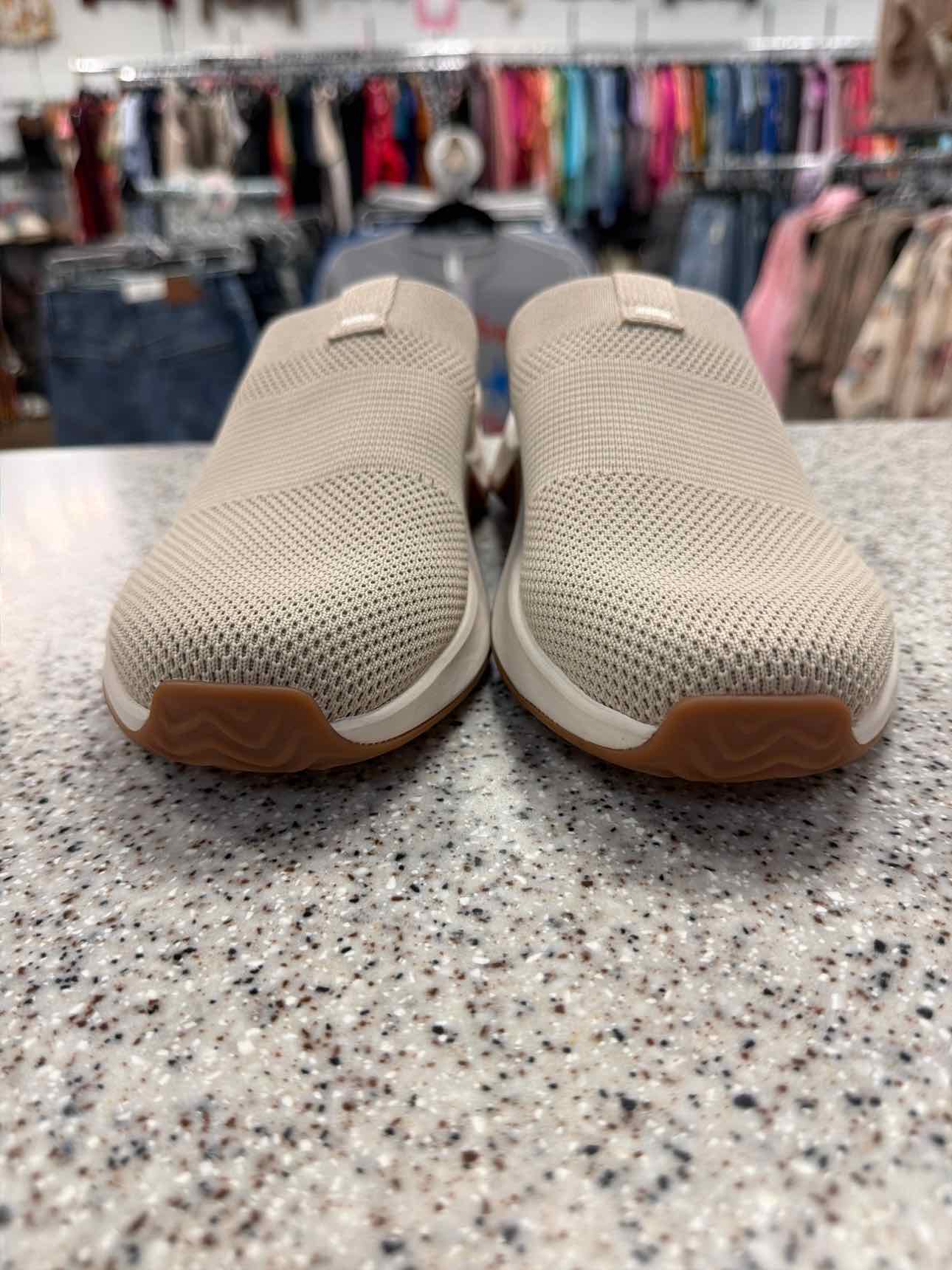Ryka Size 7 NEW Women's Encore Knit Slip On Mules Sneaker Tan Shoes