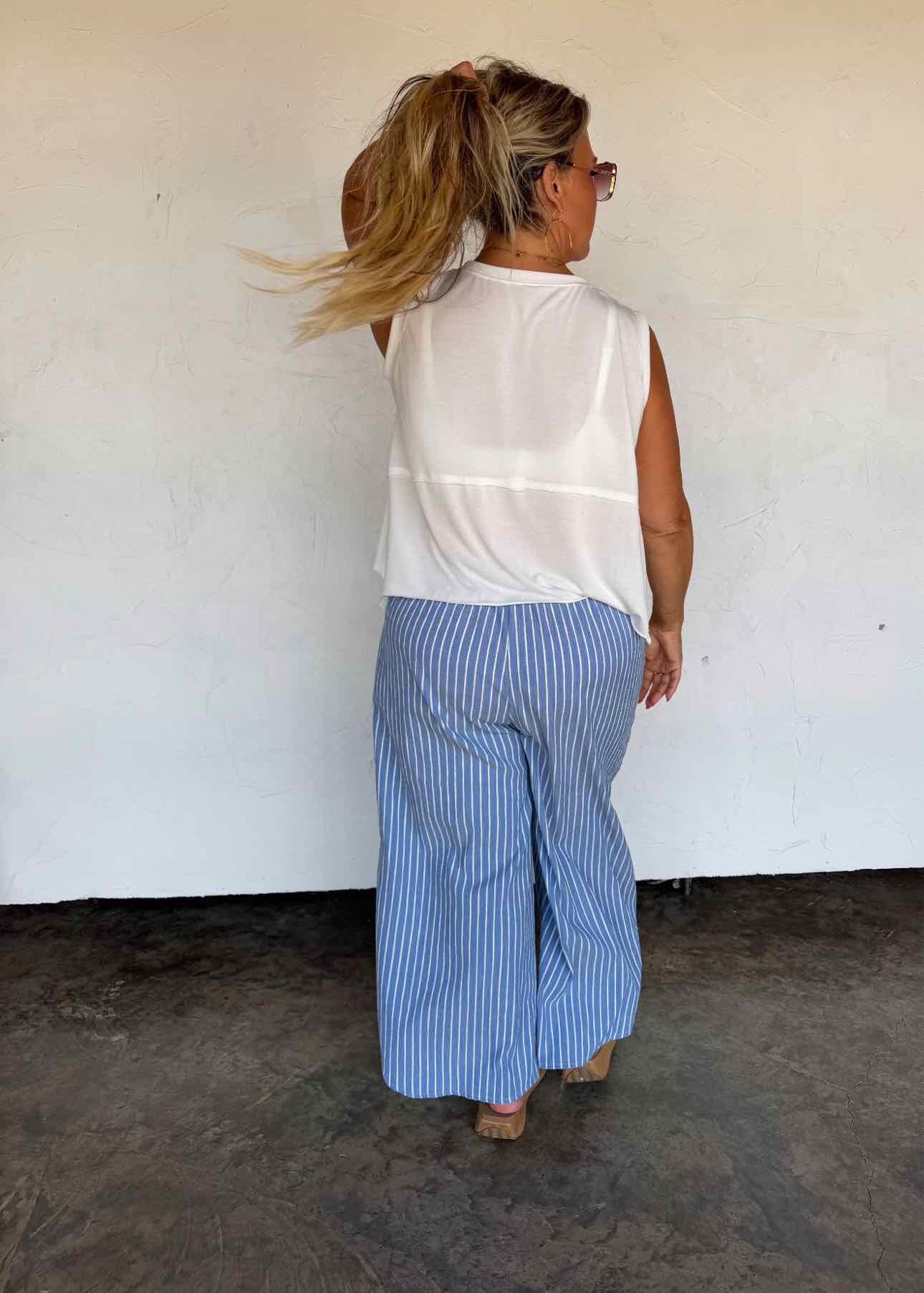 The Airy Flowy Crop Stretch Tank