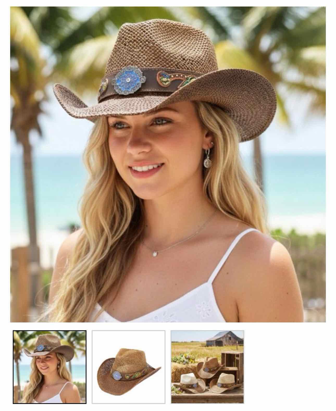 Banded Cowboy Cowgirl Hat with Accents