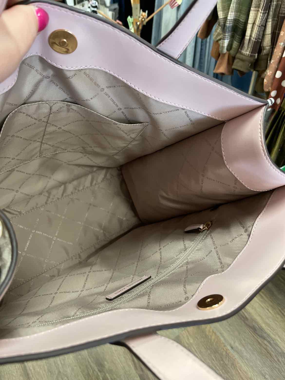 Michael Kors Kenly Large North-South Coated Canvas Tote Bag