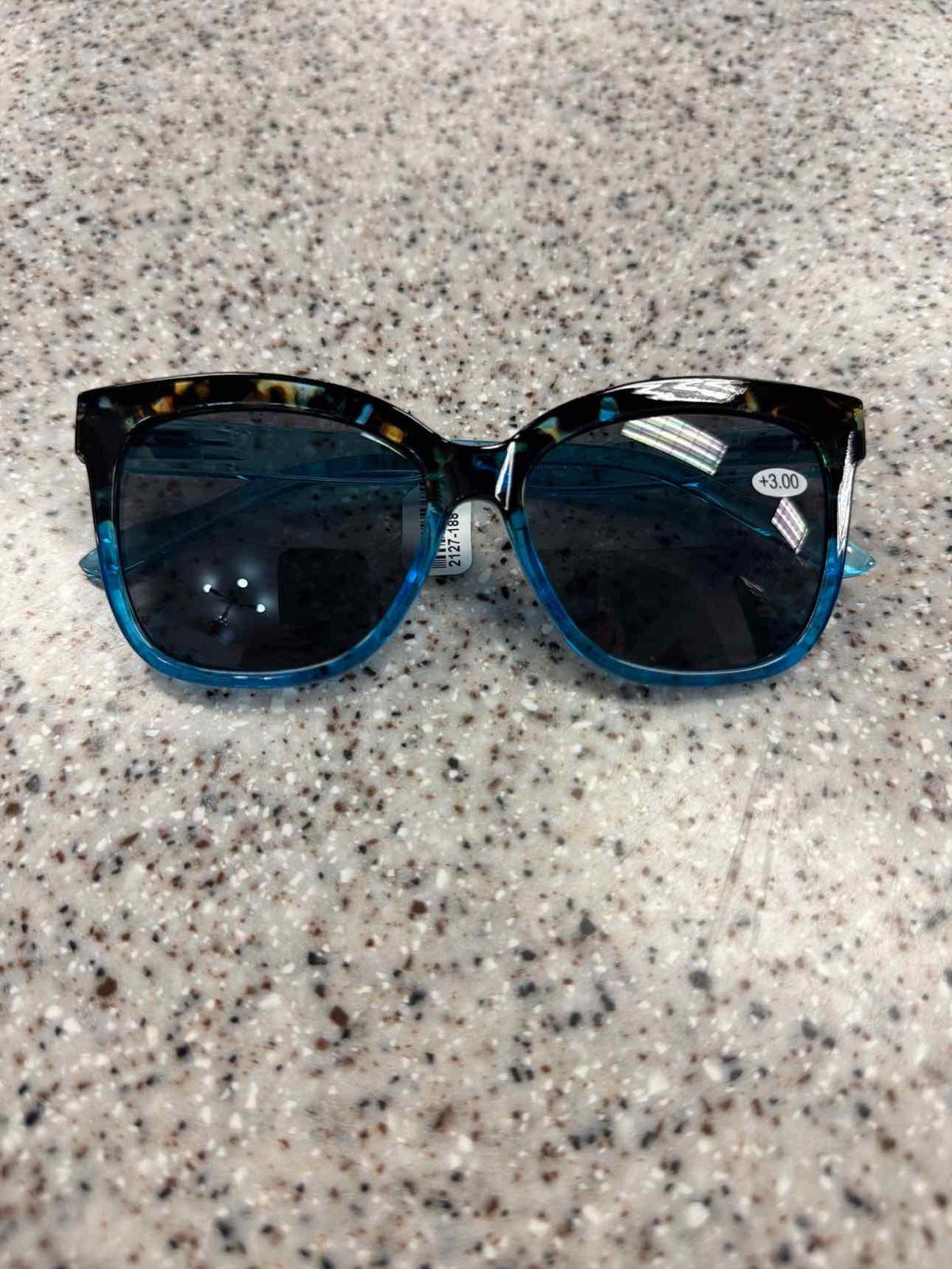 Leopard Frame Cheater Reader Bi-Focal Sunglasses