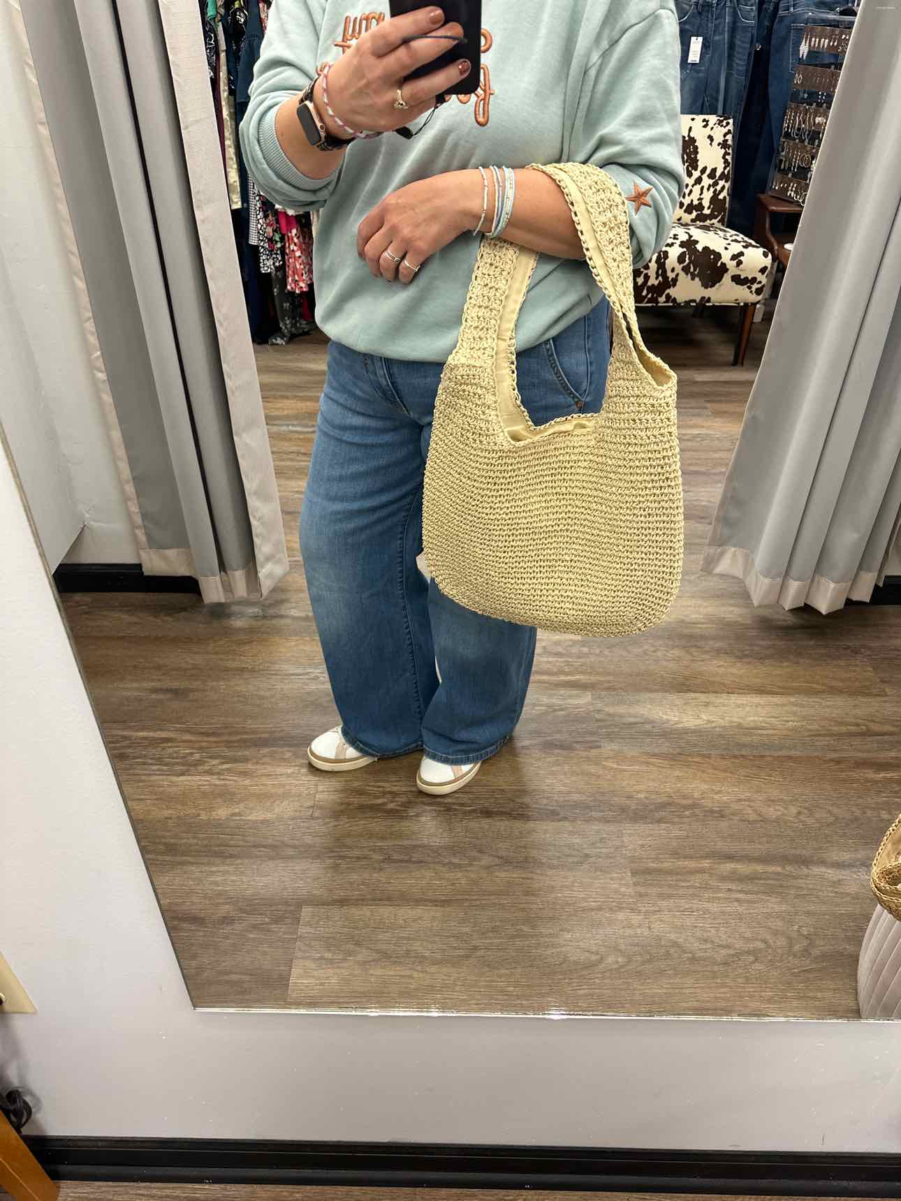 Woven Raffia Tote Bag Handbags