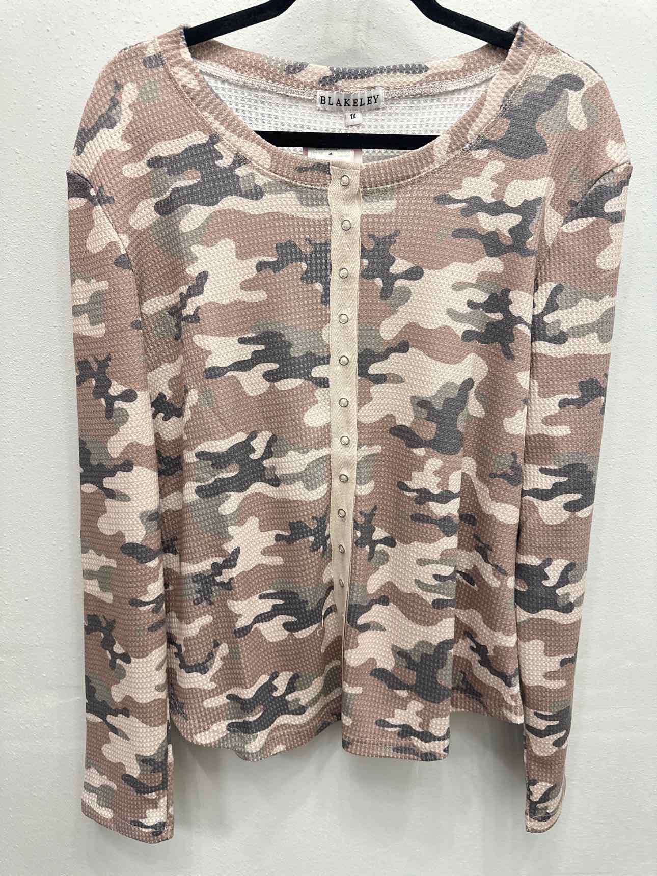 Kori Snap Button Waffle Long Sleeve Top