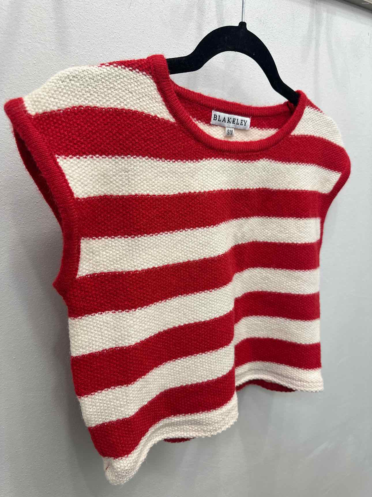 Blakeley Size S/M Red/White sweater