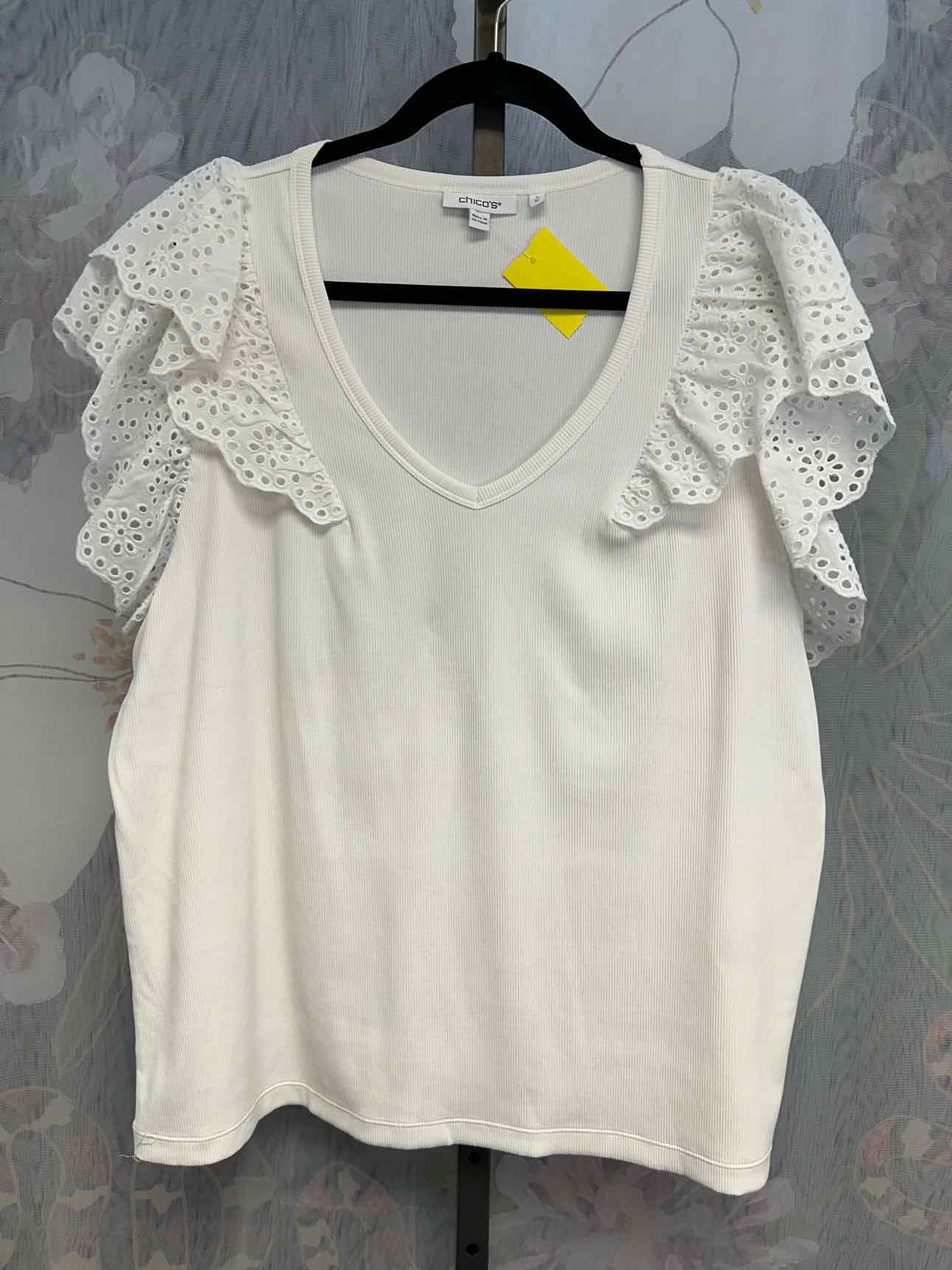 Chico's Size 3 White Top